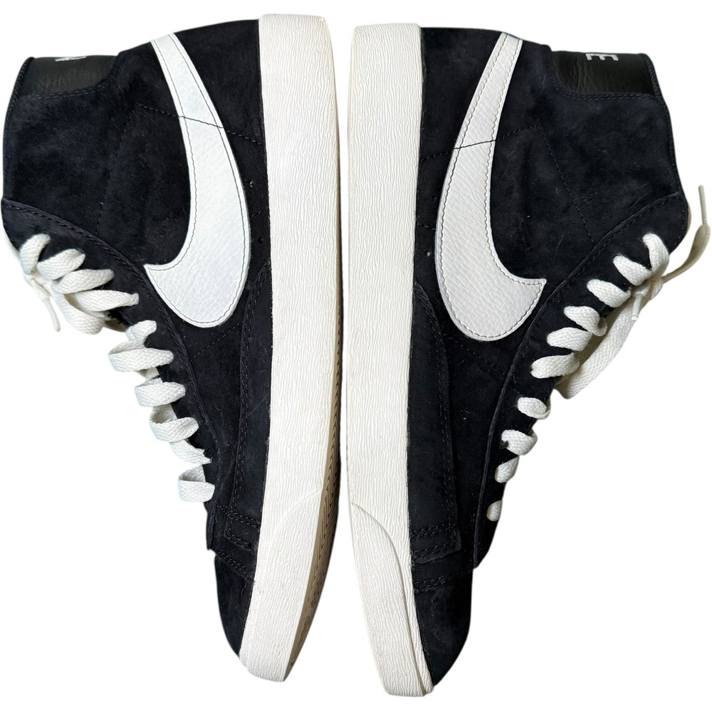 Nike Blazer Mid 77 Vintage Black White Suede High Top Womens Size 8 Shoes Y2K